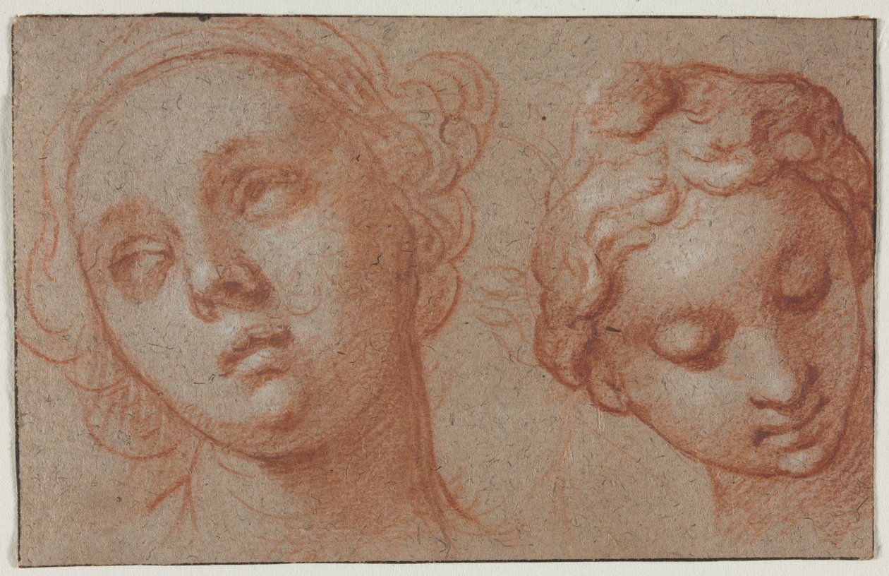 To kvinnelige hoder, første halvdel av 1600-tallet. av Abraham Bloemaert