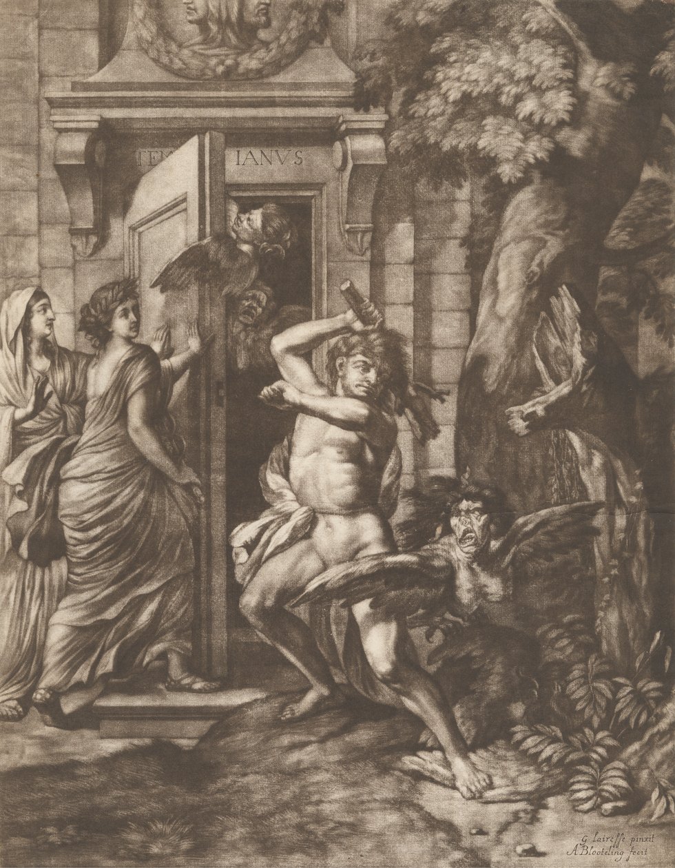 Herkules foran Janus-tempelet av Abraham Blooteling