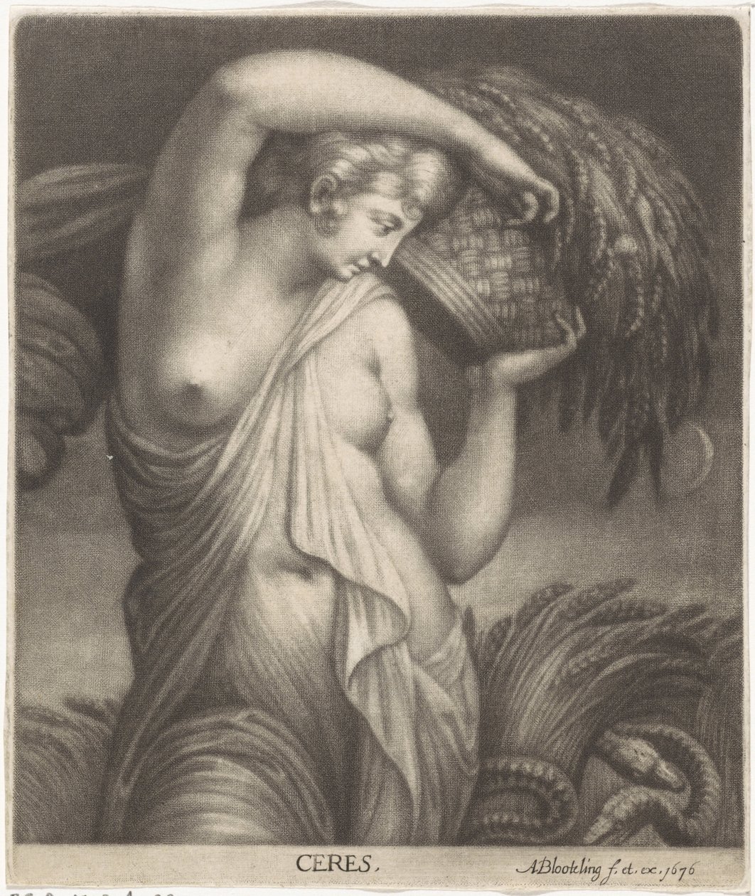 Ceres i en kornåker Ceres (tittel på objekt) av Abraham Bloteling