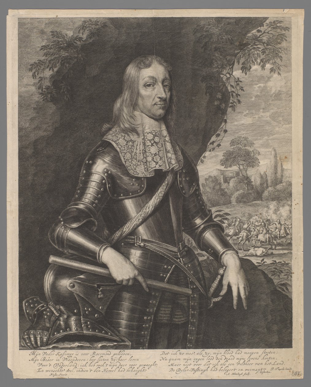 Portrett av Willem Frederik, greve av Nassau-Dietz av Abraham Bloteling
