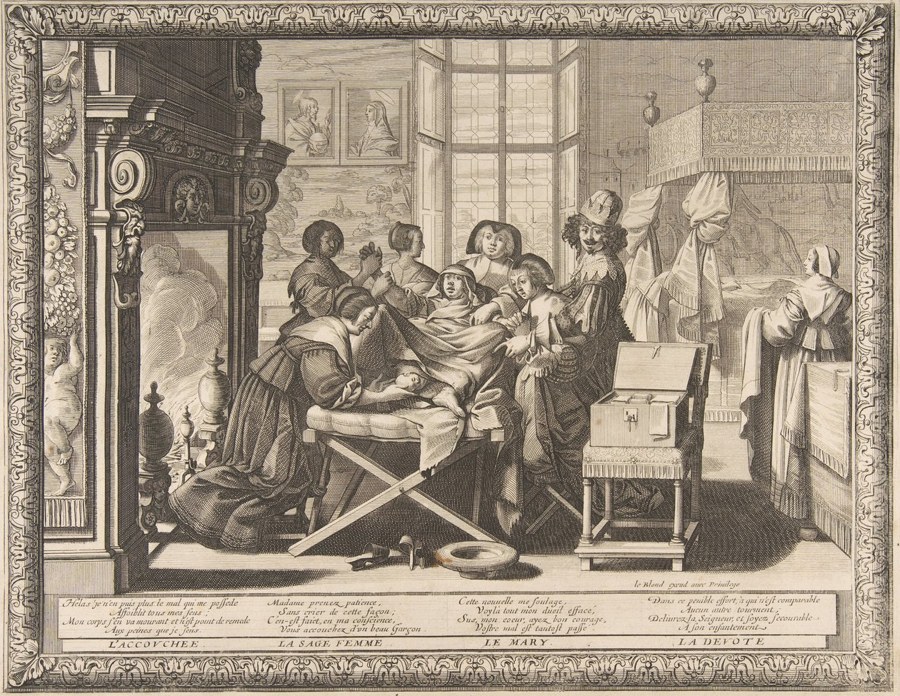 Fødsel, 1633. av Abraham Bosse