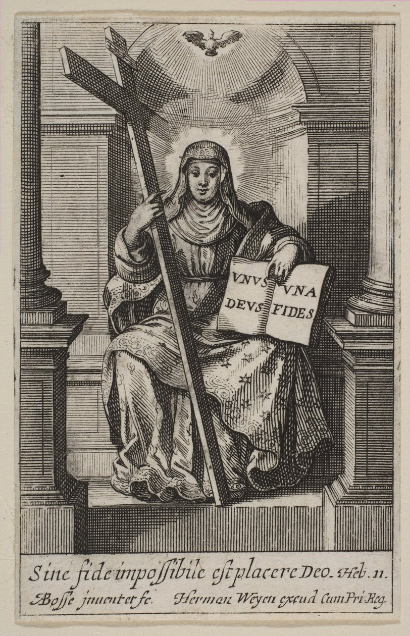 Faith, 1636. av Abraham Bosse