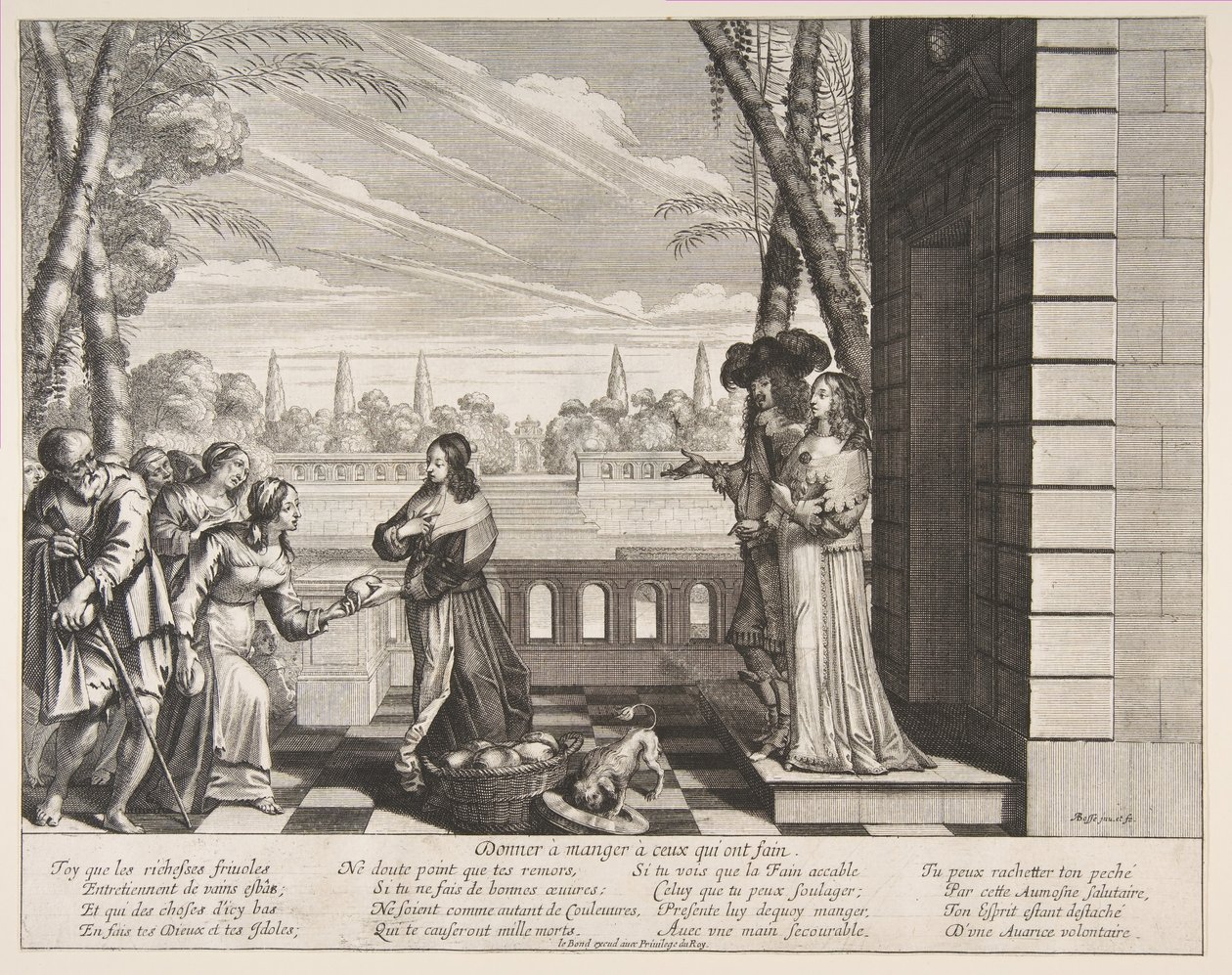 Feeding the Hungry, 1635. av Abraham Bosse
