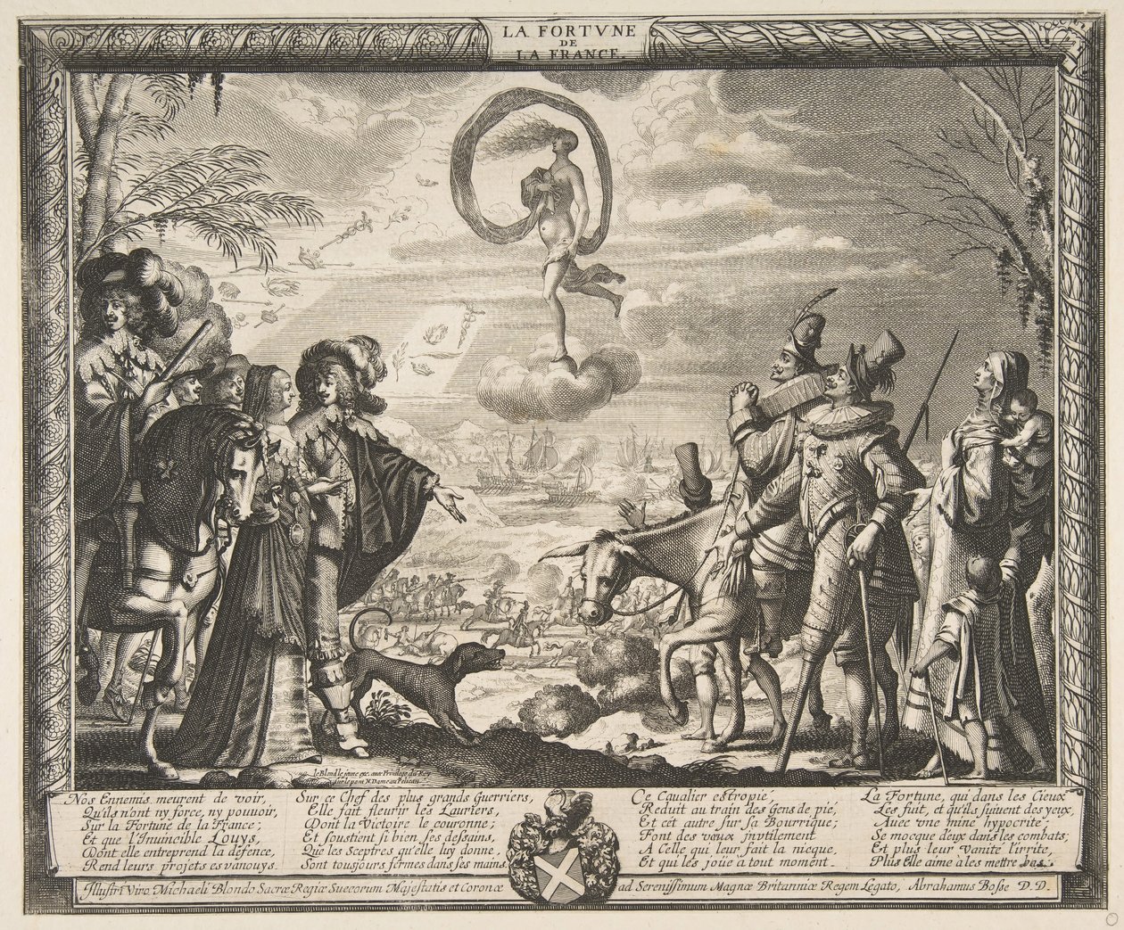 Fortune favoriserer Frankrike Fortune of France, ca. 1635-37. av Abraham Bosse