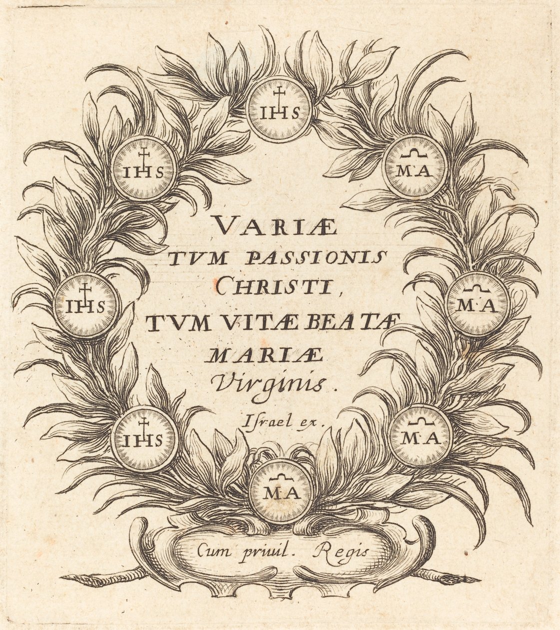 Frontispice for Callots "The Mysteries of the Passion" av Abraham Bosse