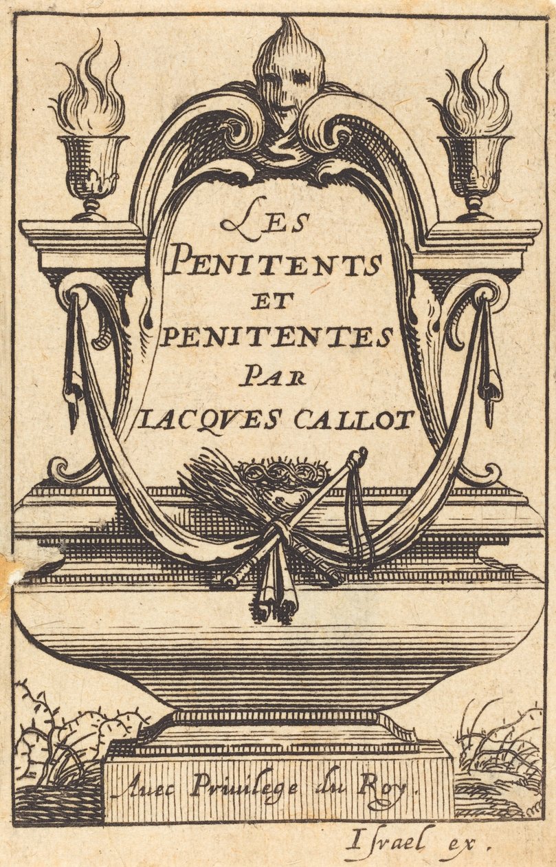 Frontispice for Callots "The Penitents" av Abraham Bosse