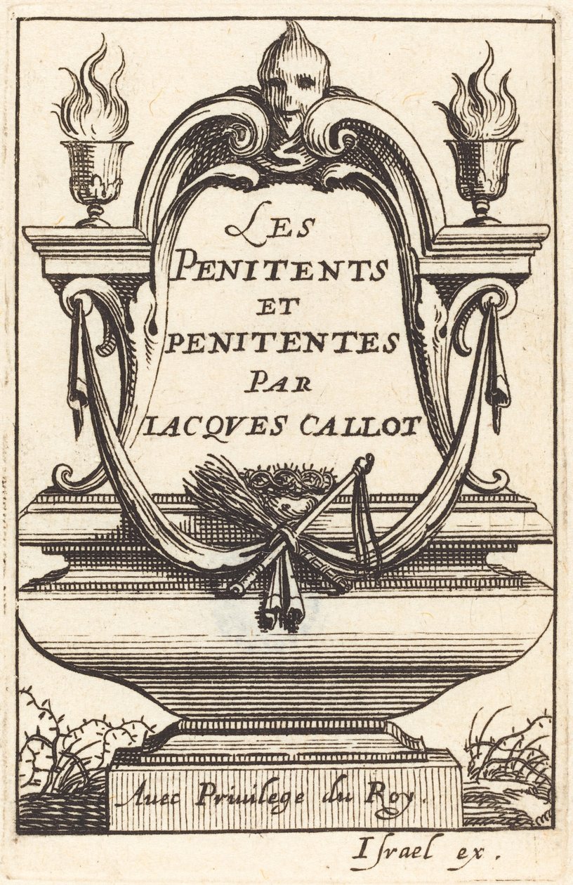 Frontispice for Callots "The Penitents" av Abraham Bosse