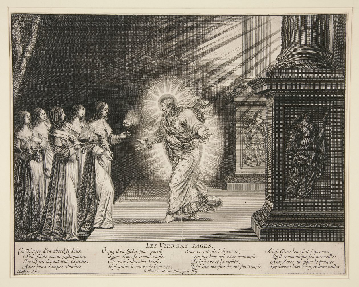 The Wise Virgins: The Foolish Virgins (6 av 7 utskrifter i serien) av Abraham Bosse