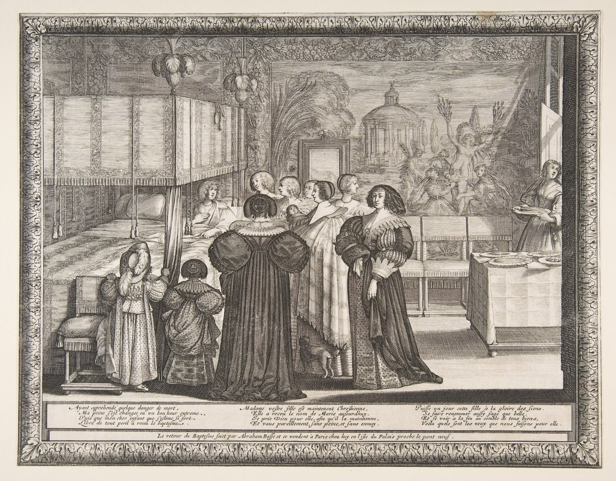 Tilbake fra dåpen, 1633. av Abraham Bosse