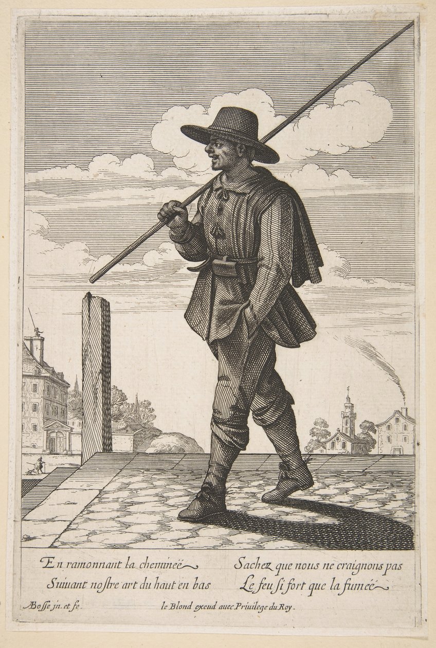 The Chimney Sweep, midten til slutten av 1600-tallet. av Abraham Bosse
