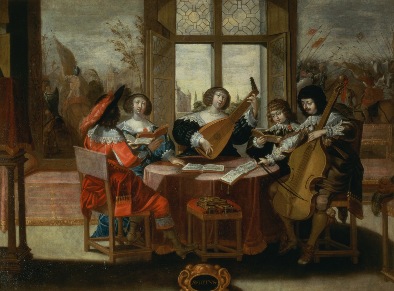 De fem sansene - hørsel av Abraham Bosse