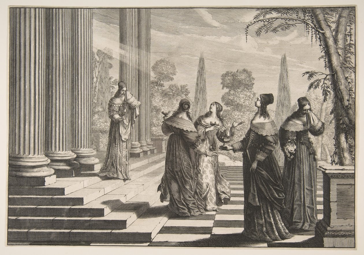 The Foolish Virgins Rejected, ca. 1635. av Abraham Bosse