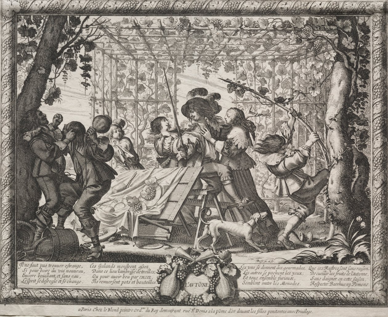 De fire årstidene: Høst, 1635. av Abraham Bosse