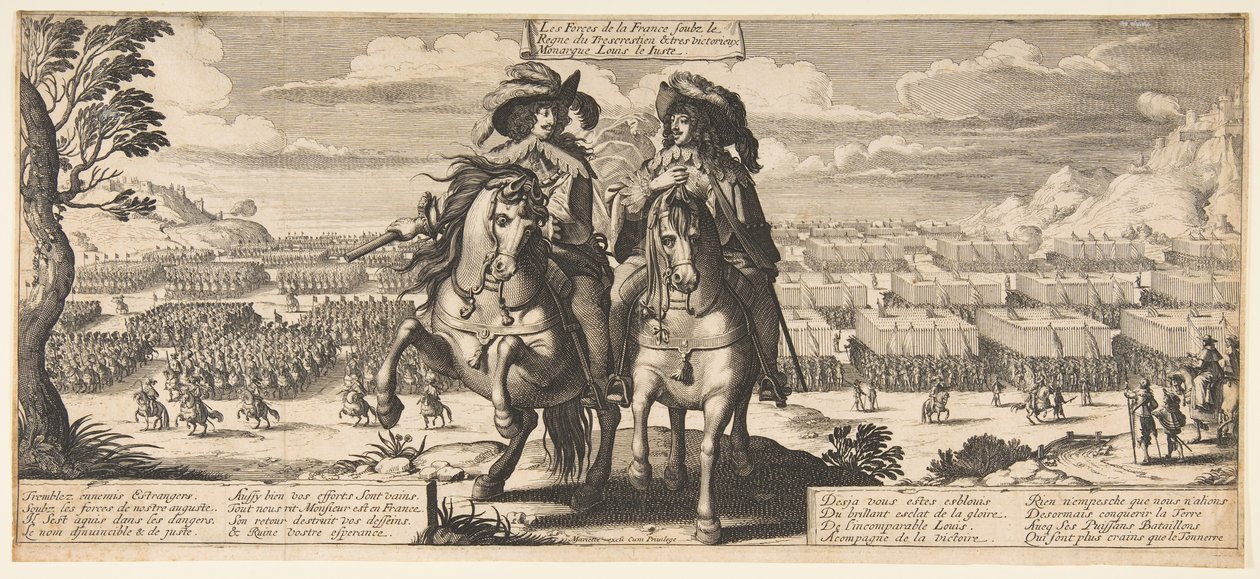 De franske styrkene: Louis XIII og Gaston d
