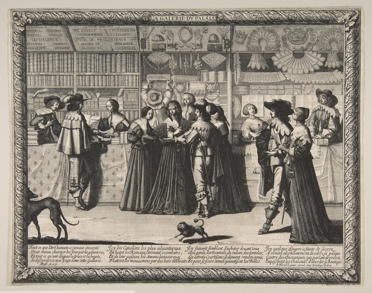 Galleriet til Justispalasset, ca. 1638. av Abraham Bosse