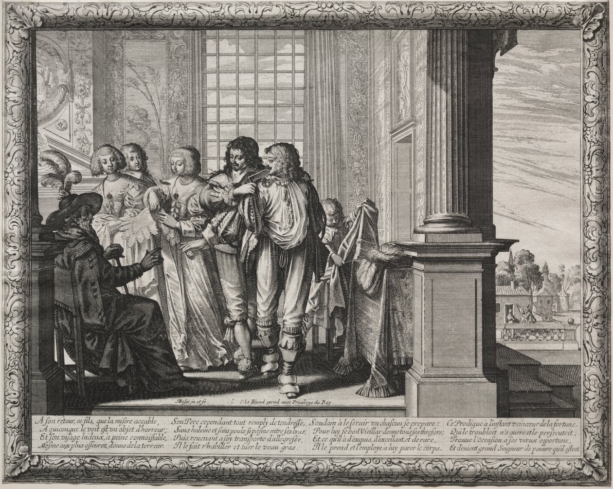 The Prodigal Son: Dressing for the Feast av Abraham Bosse