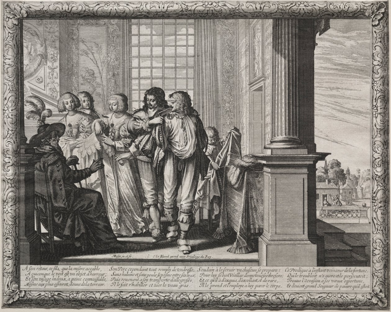 The Prodigal Son: Dressing for the Feast. av Abraham Bosse