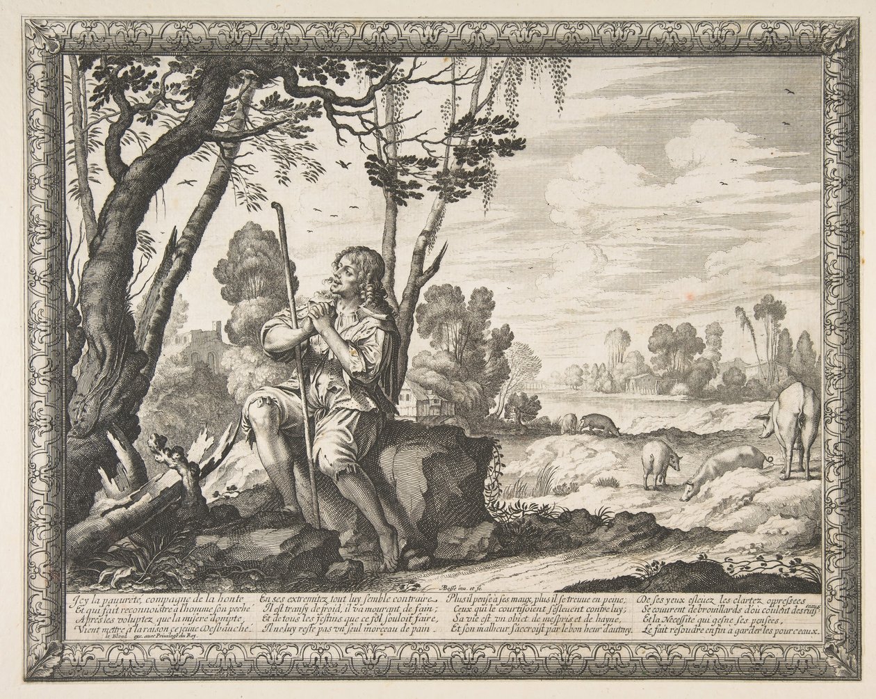 Den fortapte sønn vokter griser Den fortapte sønn vokter griser, ca. 1636. av Abraham Bosse
