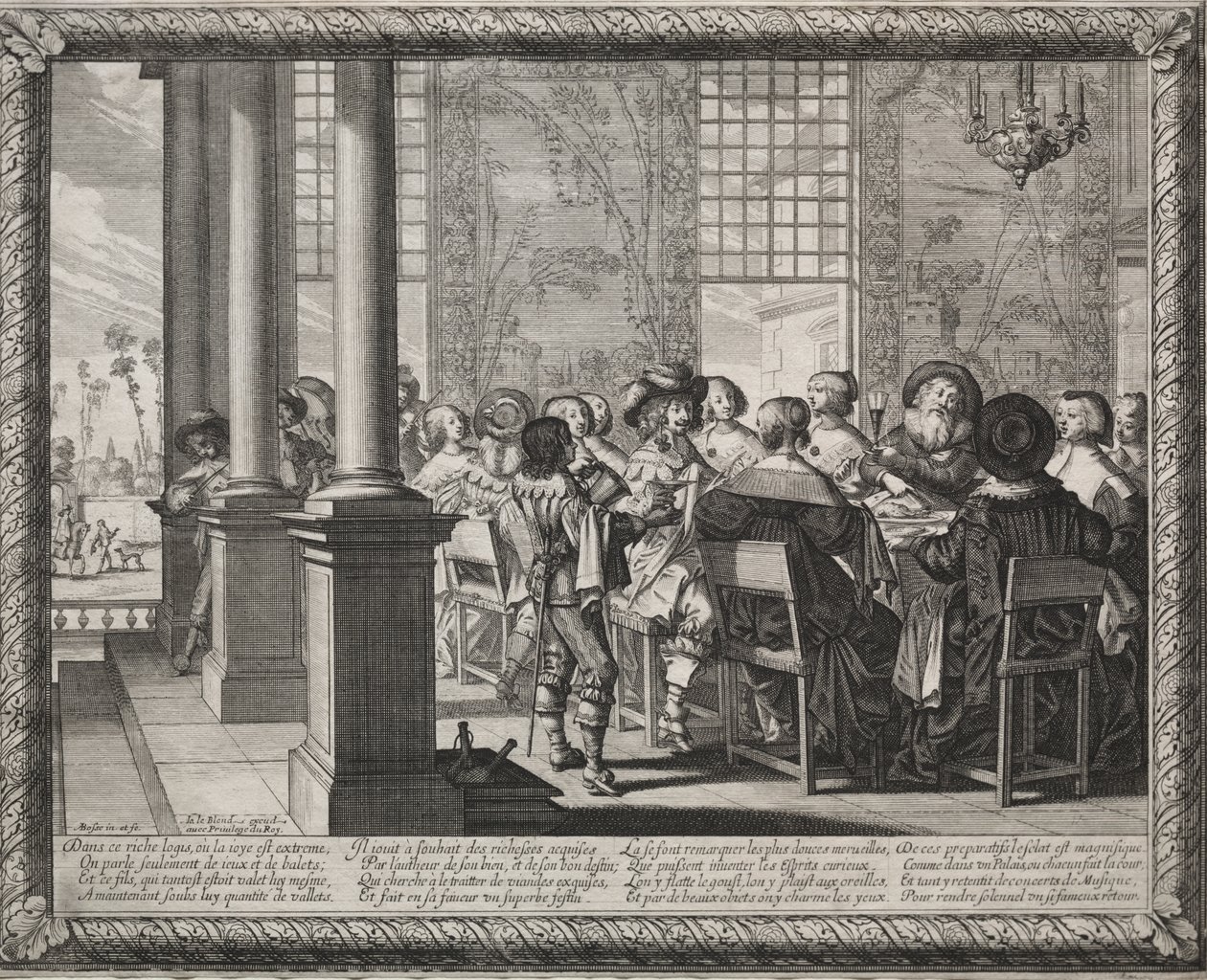 The Prodigal Son: Festen til ære for den fortapte sønnens retur av Abraham Bosse