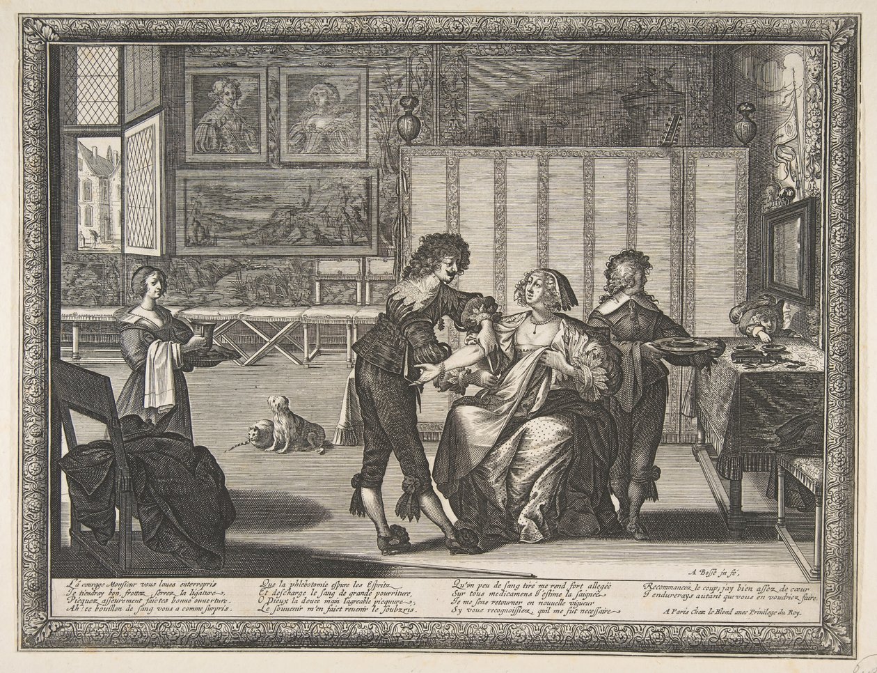 Kirurgen La Saignée, 1632. av Abraham Bosse