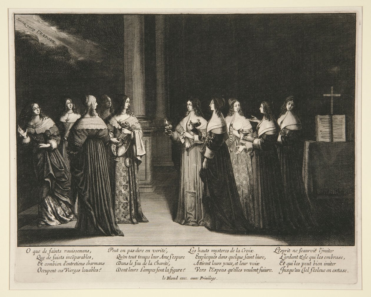 De kloke og tåpelige jomfruene av Abraham Bosse