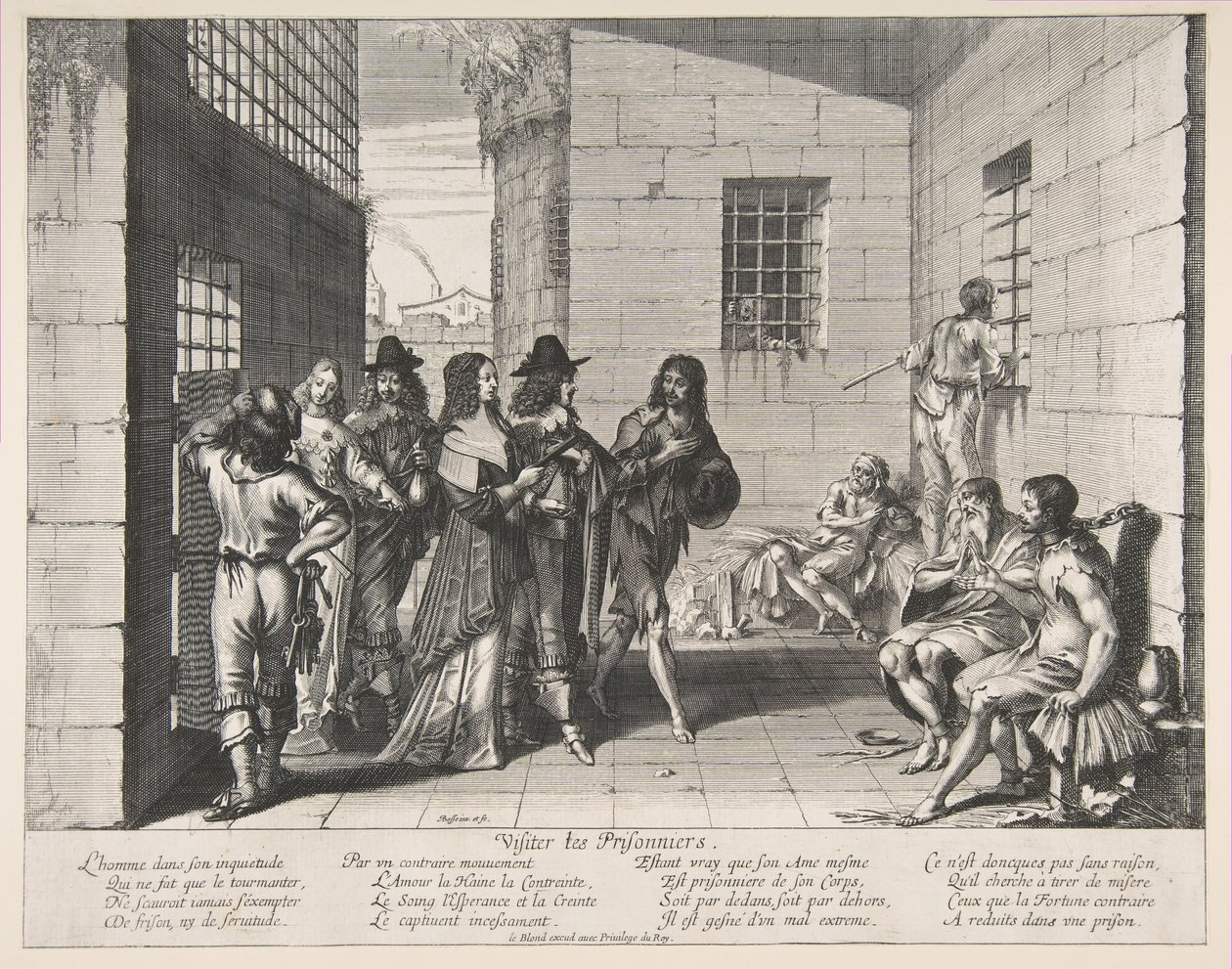 Besøkende fanger, 1635. av Abraham Bosse
