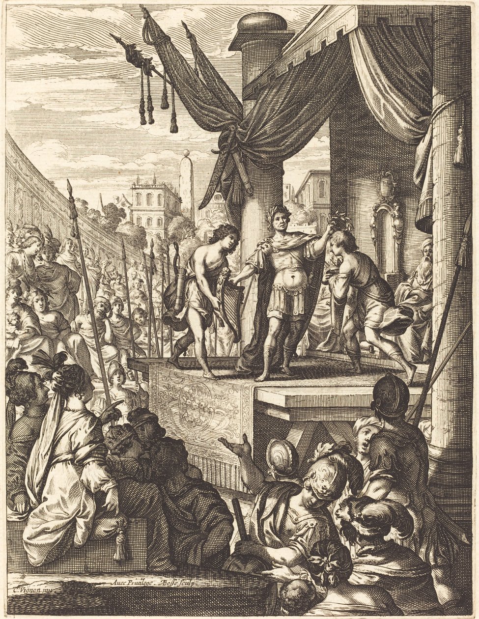 Illustrasjon til Jean Desmarets' "L'Ariane" av Abraham Bosse after Claude Vignon