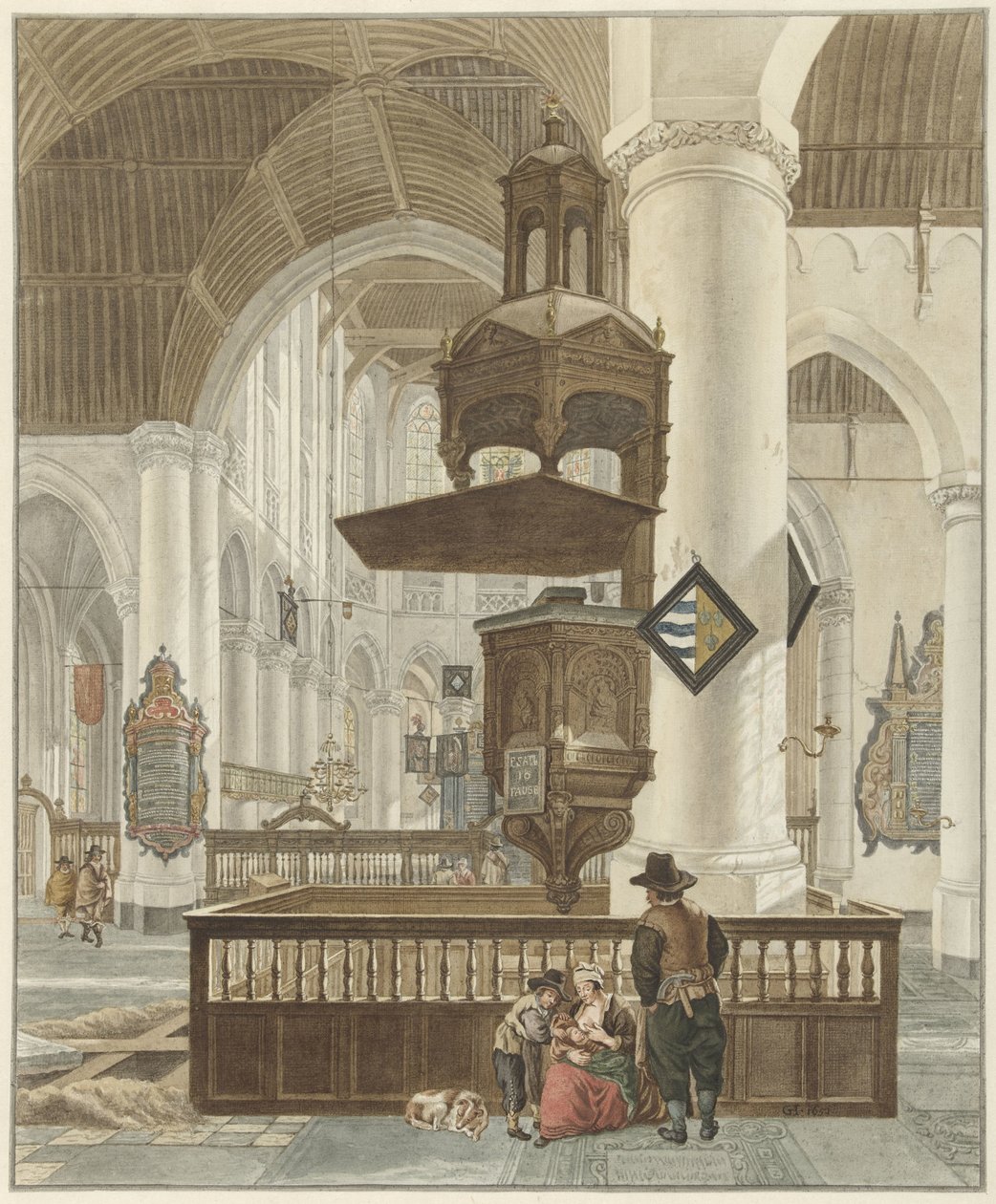 Den store kirken i Haag av Abraham Delfos