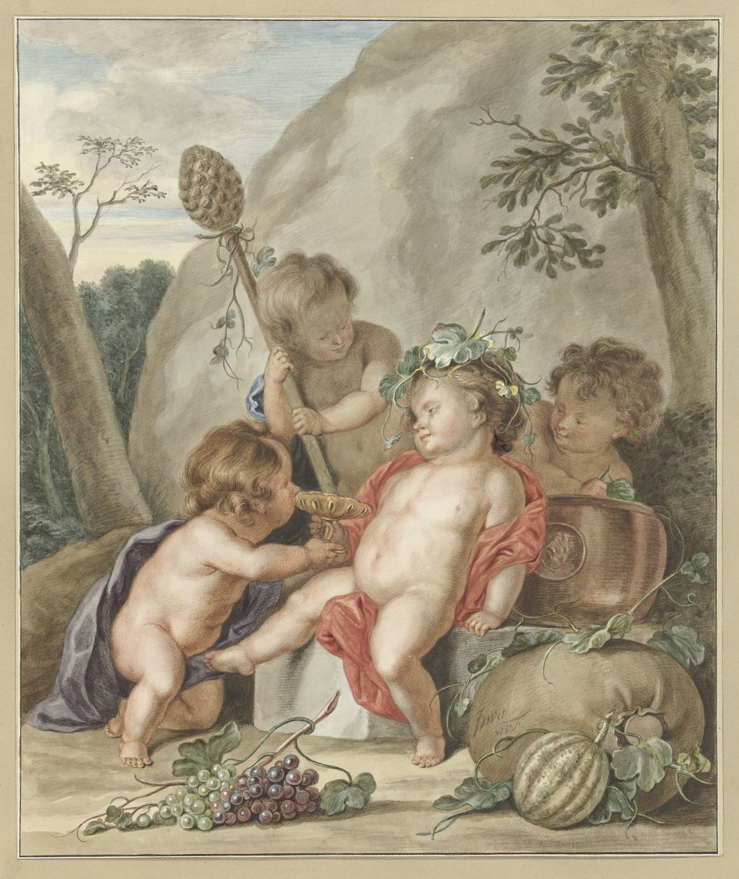 Barnas Bacchanal av Abraham Delfos