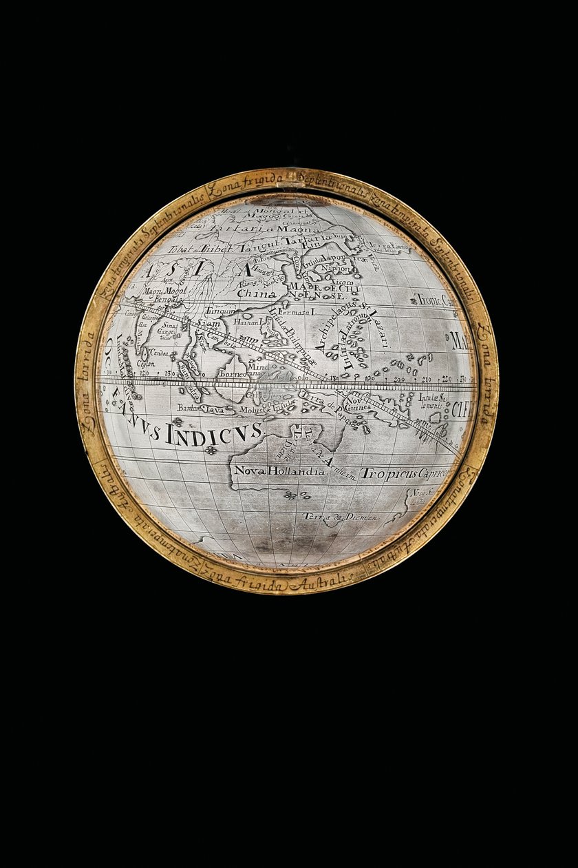 To eksepsjonelle jord- og himmelkloder, støttet av Hercules og Atlas, Augsburg, 1697-99 av Abraham Drentwett