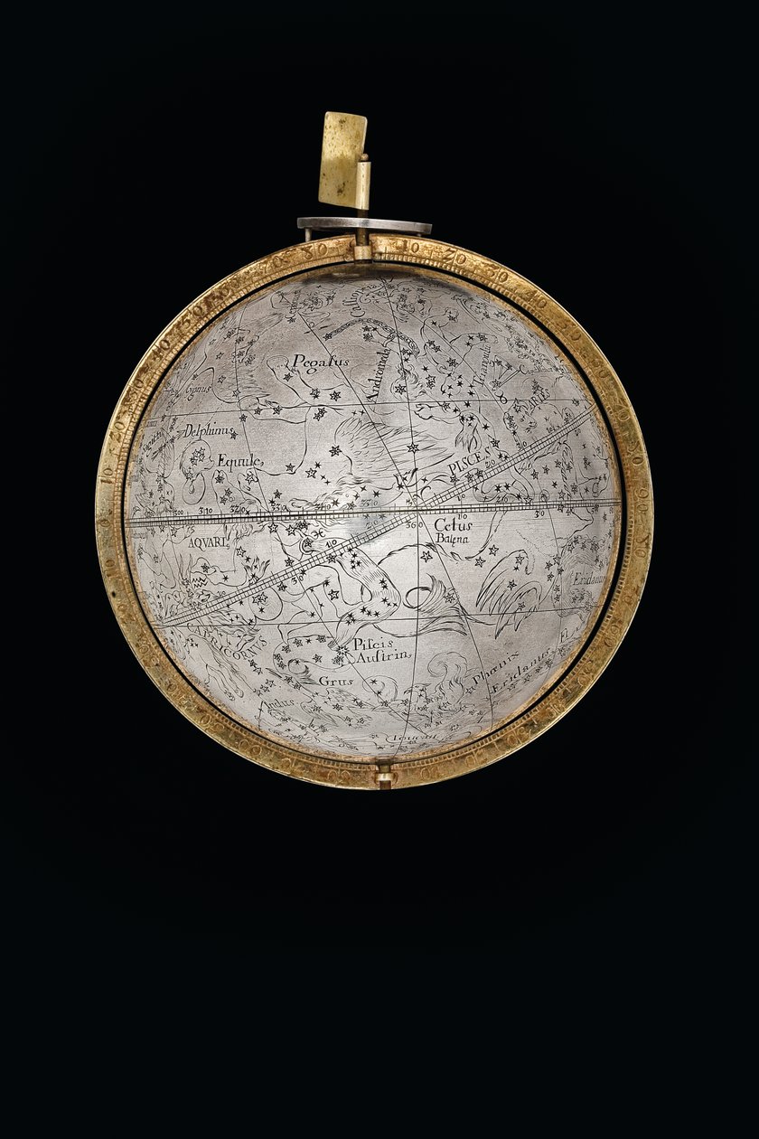 To eksepsjonelle jord- og himmelkloder, støttet av Hercules og Atlas, Augsburg, 1697-99 av Abraham Drentwett