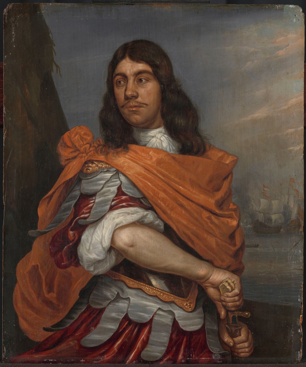 Portrett av løytnant-admiral Cornelis Tromp i romersk drakt av Abraham Evertsz. van Westerveld