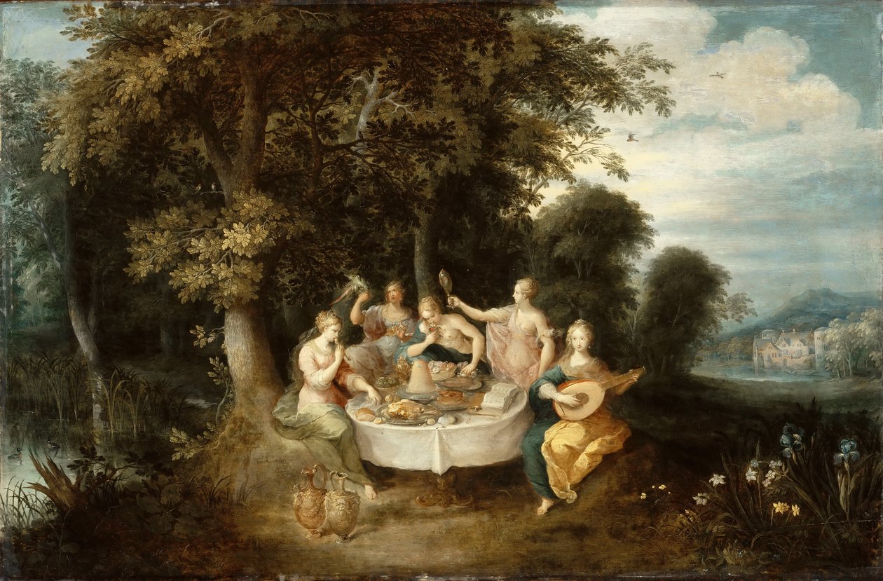 De fem sansene av Abraham Govaerts