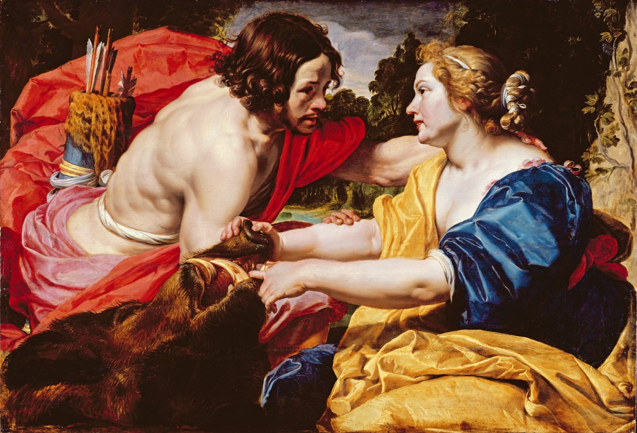 Tilbake fra jakten eller, Meleager og Atalanta av Abraham Janssens van Nuyssen