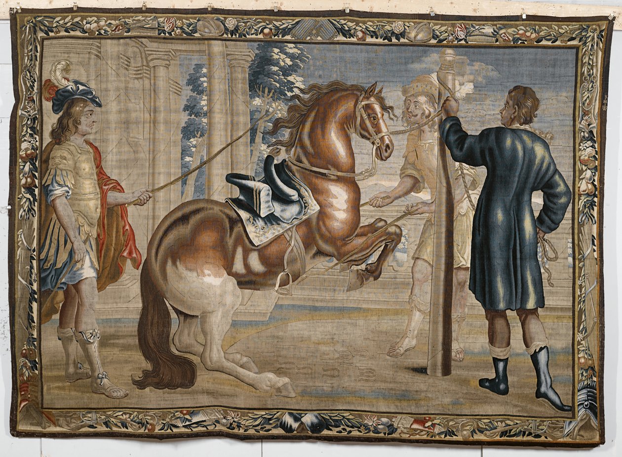 William Cavendish med en hest, ca. 1660 av Abraham Jansz. van after Diepenbeeck