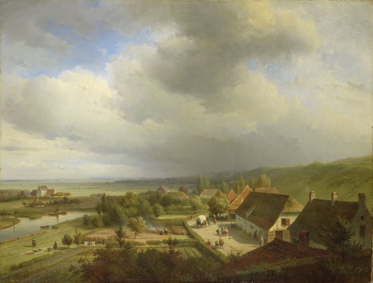 Kupert landskap nær Wageningen av Abraham Johannes Couwenberg