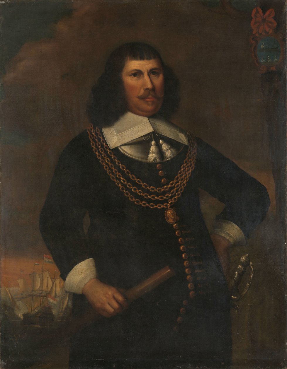 Pieter Florisz (ca. 1605-58), viseadmiral i det nordlige distriktet av Abraham Liedts (copy after)