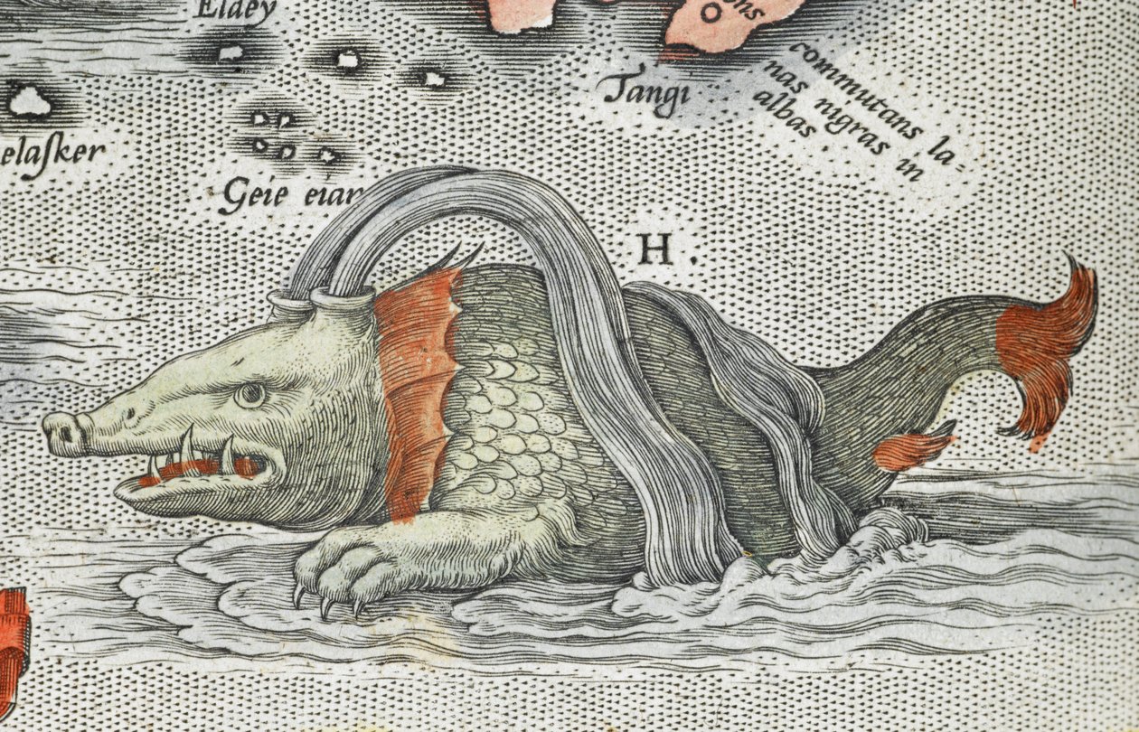 Detalj av et sjømonster, fra 