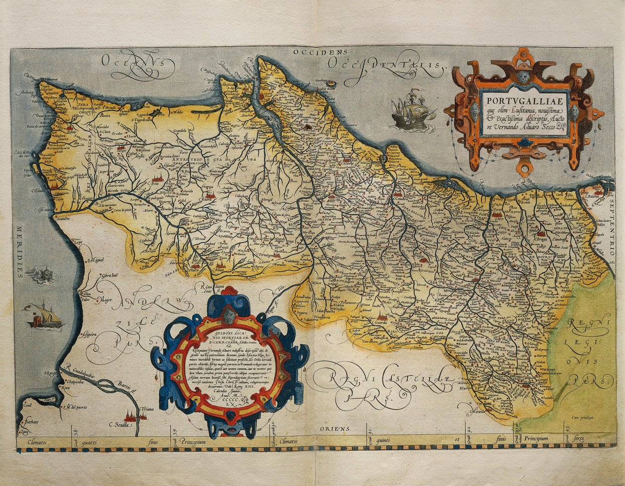 Kart over Portugal, fra World