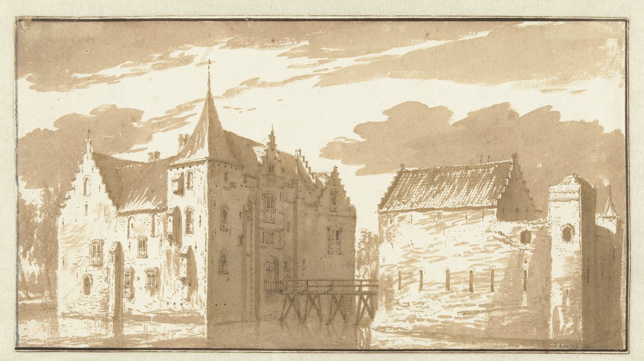 Langerak slott av Abraham Rademaker