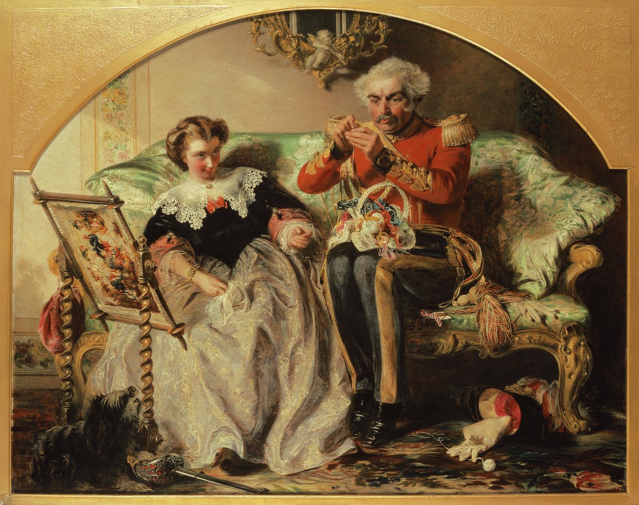 The Lion in Love av Abraham Solomon