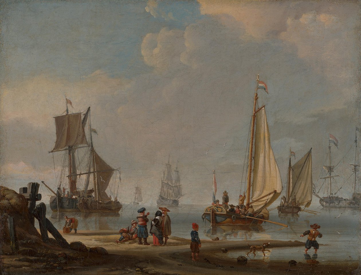 Marinemaleri av Abraham Storck
