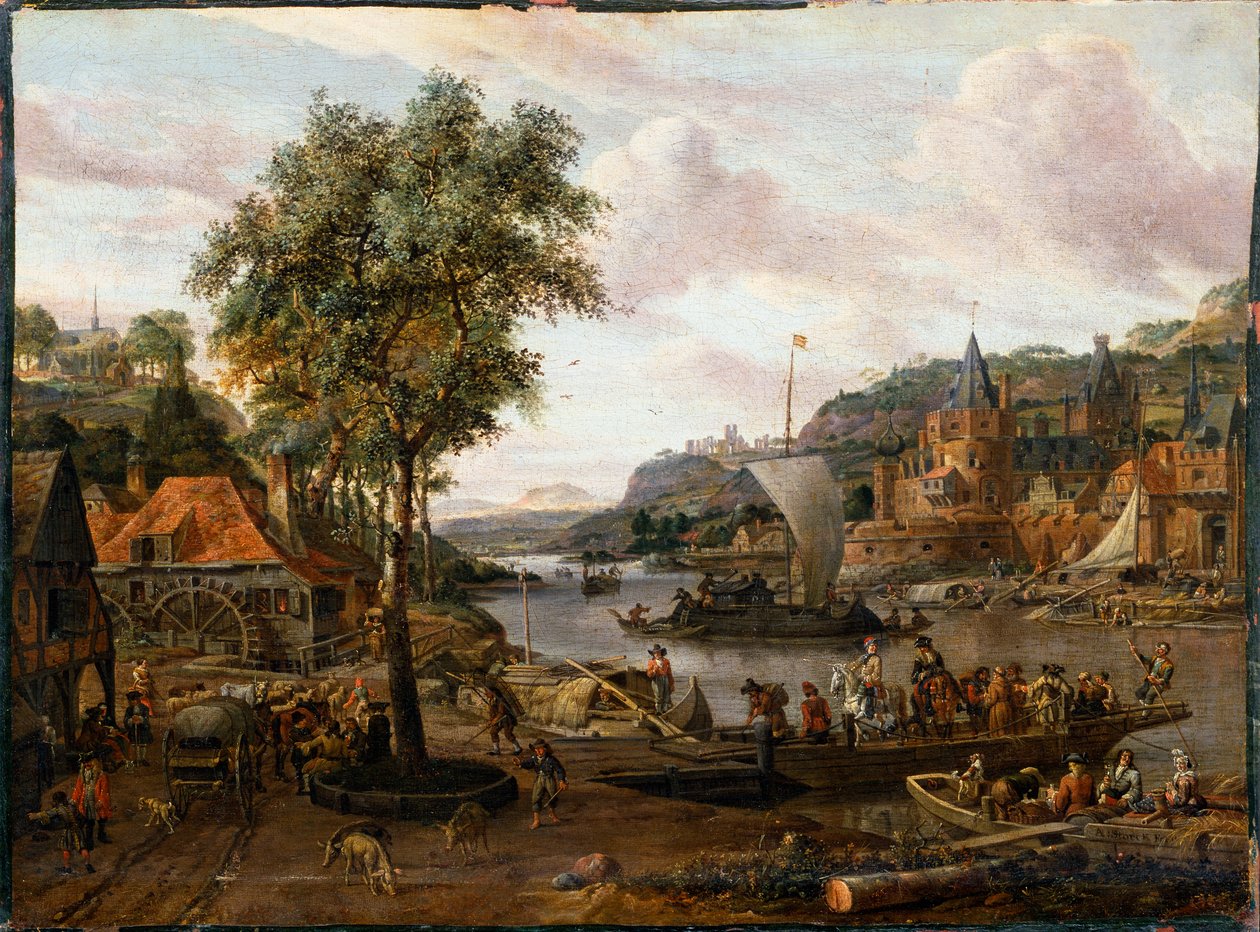 Seilbåter, 1600- eller tidlig 1700-tall av Abraham Storck