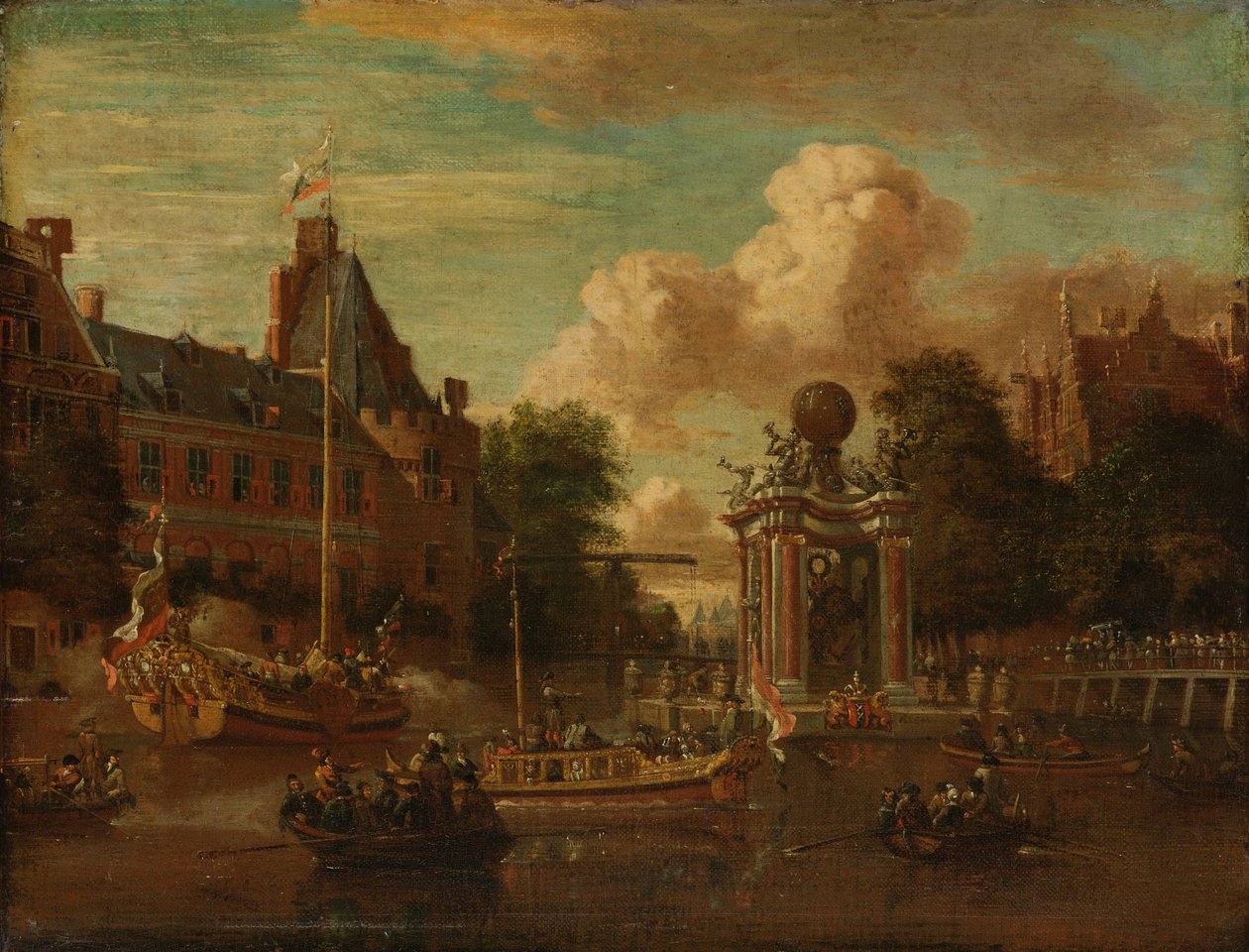 Den moskovittiske legasjonen besøker Amsterdam av Abraham Storck