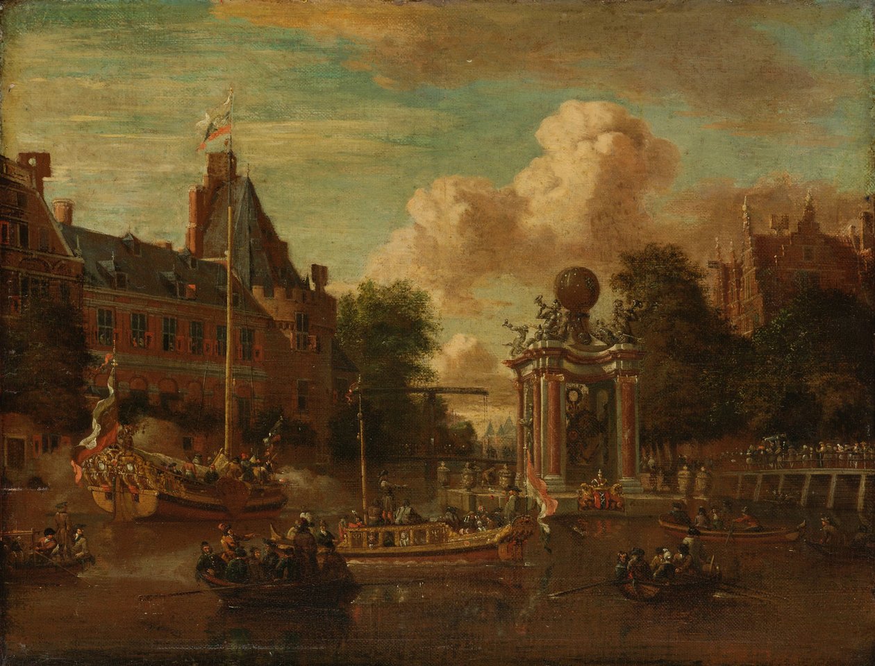 Den moskovittiske legasjonen besøker Amsterdam, 29. august 1697 av Abraham Storck