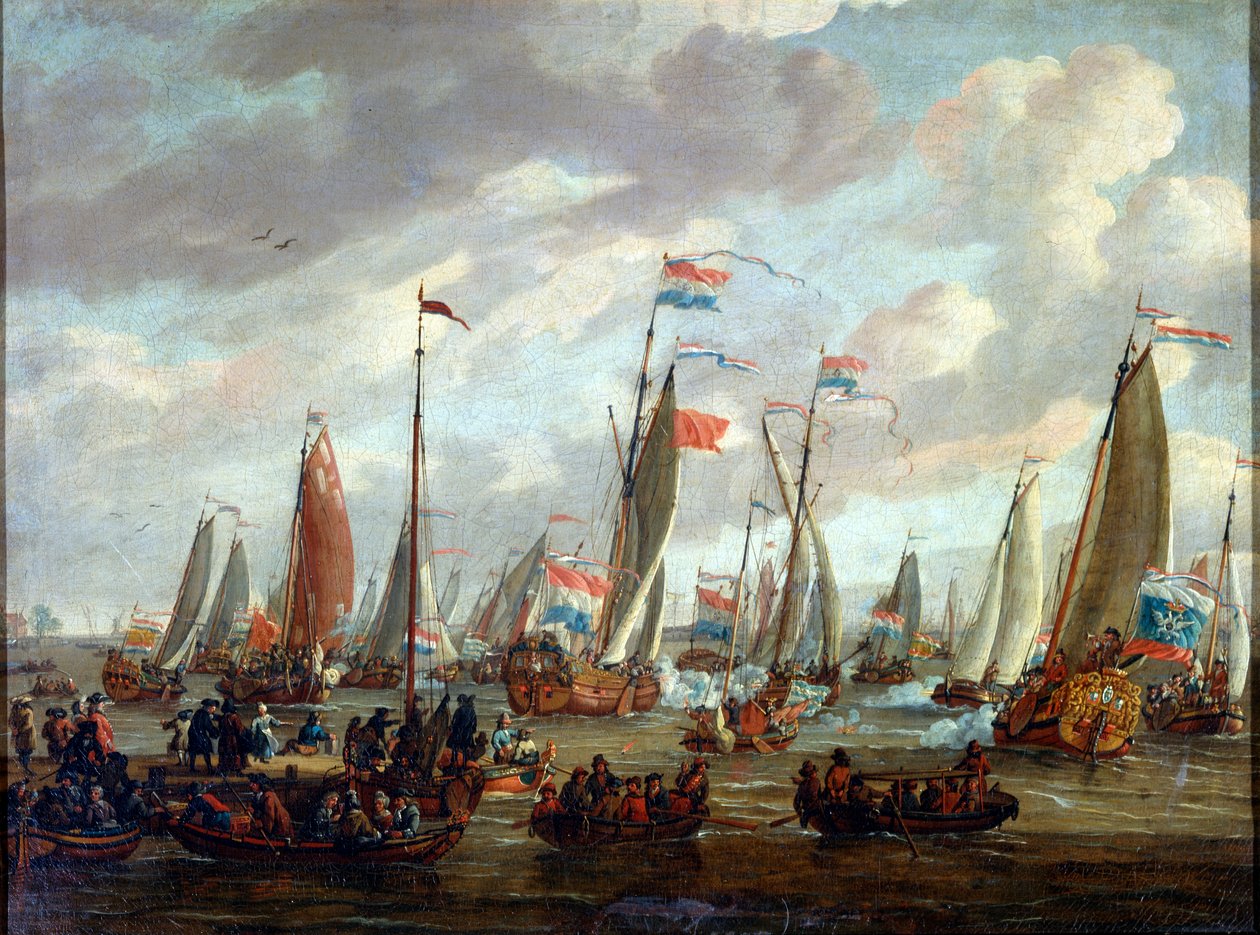 Tsar Peter I besøkte England i januar 1698, tidlig på 1700-tallet av Abraham Storck