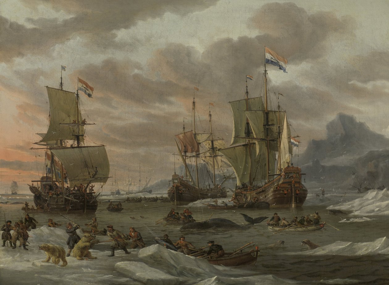 Hvalfangstområder i Polhavet Hvalfangstområdene av Abraham Storck