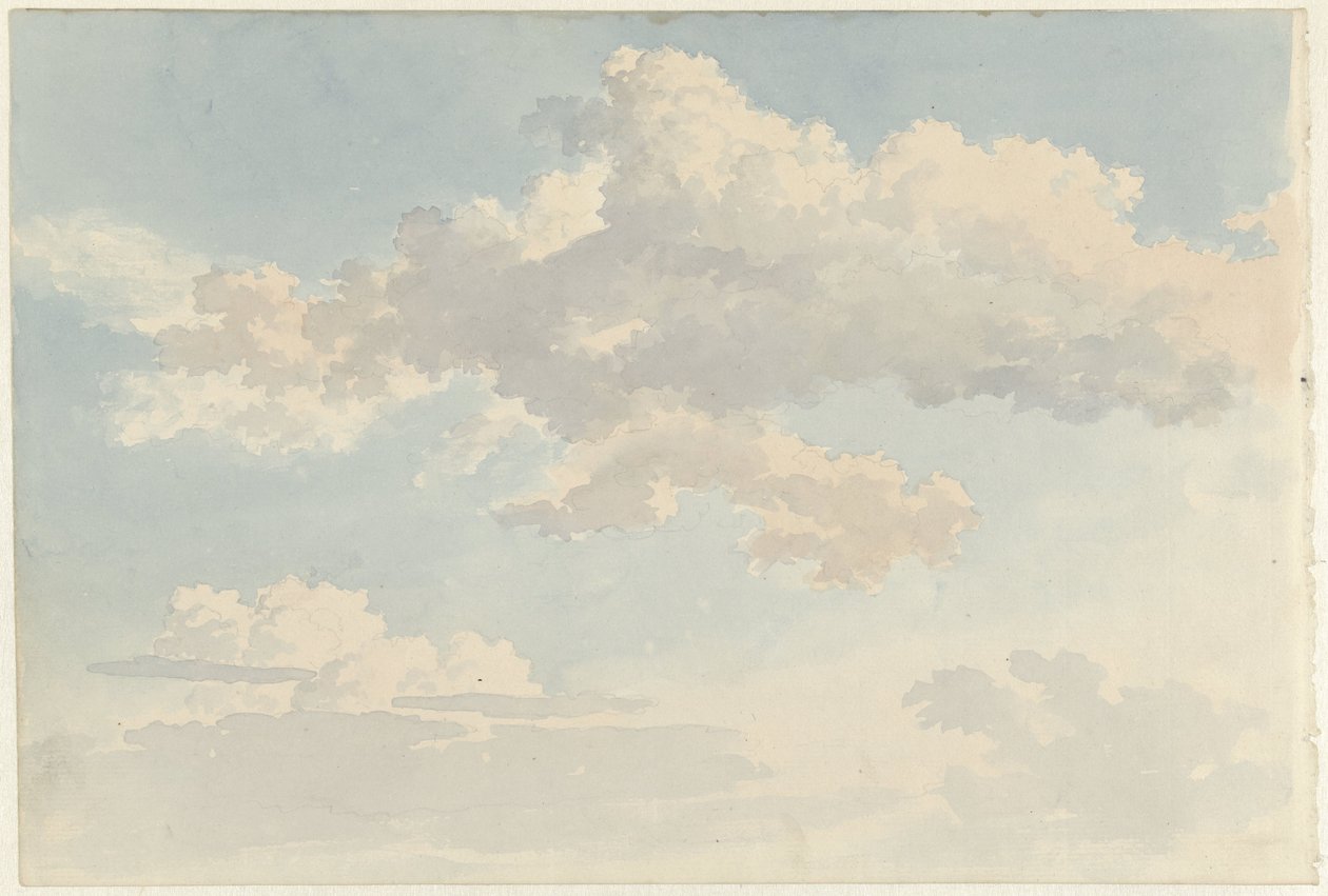 Skyer mot blå himmel av Abraham Teerlink