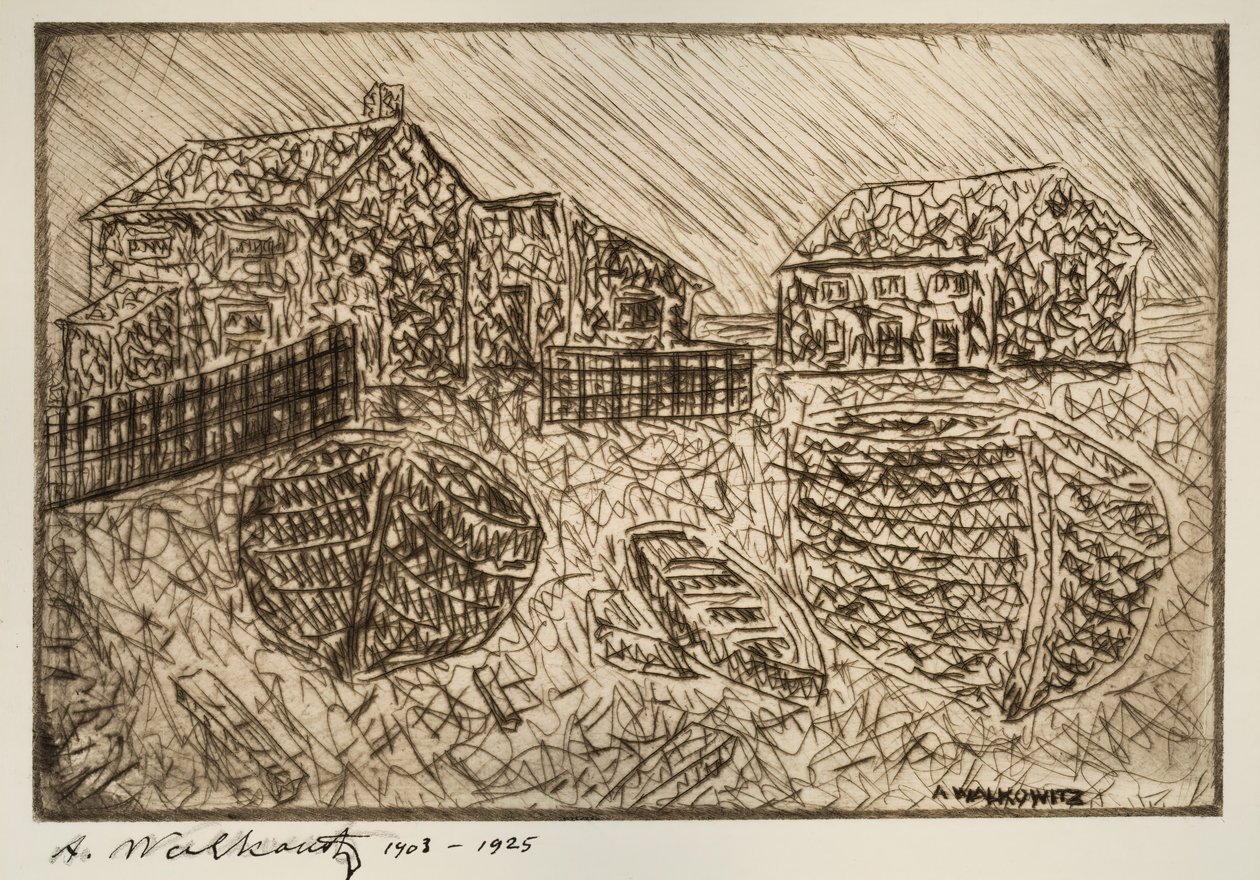 Uten tittel Ett av seks trykk, 1903-1925. av Abraham Walkowitz