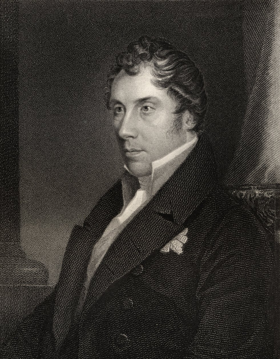 George Hamilton Gordon, gravert av Thomas Woolnoth (1785-1857) fra 
